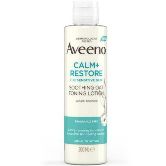 Aveeno Calm and Restore Nourishing Oat Toning Lotion 200ml - O'Sullivans Pharmacy - Skincare -