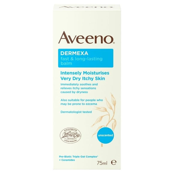 Aveeno Dermexa Fast & Long Lasting Balm 75ml - O'Sullivans Pharmacy - Skincare -