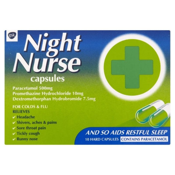 Beechams Night Nurse Capsules 12 Pack - O'Sullivans Pharmacy - Medicines & Health -