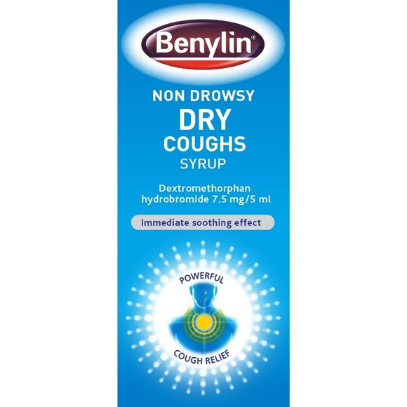 Benylin Dry Non-Drowsy Cough Syrup 125ml - O'Sullivans Pharmacy - Medicines & Health -