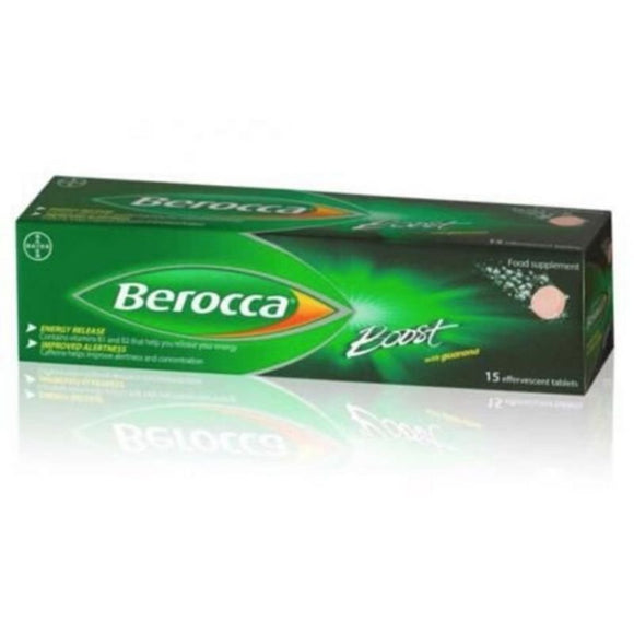 Berocca Boost Effervescent Tablets 15 Pack Cherry Flavour - O'Sullivans Pharmacy - Vitamins - 5010605952067