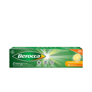 Berocca Orange Effervescent Tablets 15 Pack - O'Sullivans Pharmacy - Vitamins - 5010605152085