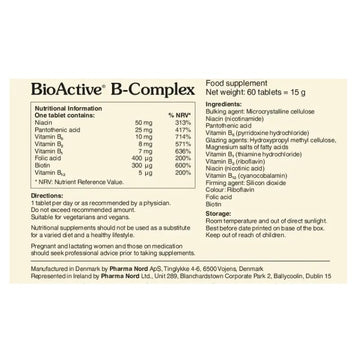 BioActive B-Complex Tablets 60 Pack - O'Sullivans Pharmacy - Vitamins - 5709976241206