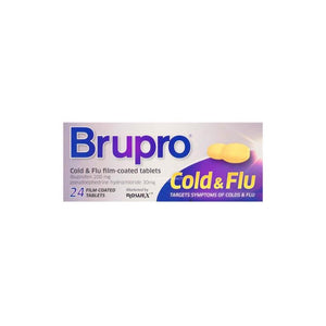 Brupro Cold and Flu - O'Sullivans Pharmacy - Medicines & Health - 5390387373619