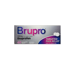 Brupro Ibuprofen 200mg Film Coated Tablets 24 Pack - O'Sullivans Pharmacy - Medicines & Health -