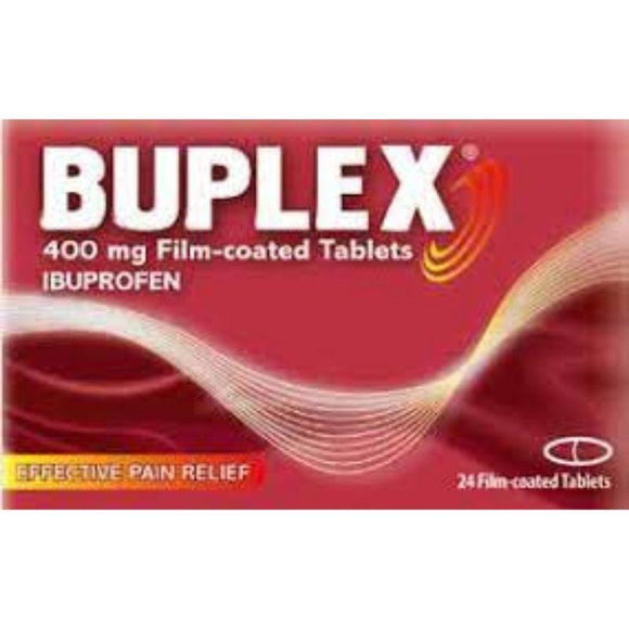 Buplex Ibuprofen 400mg Film Coated Tablets 24 Pack - O'Sullivans Pharmacy - Medicines & Health -