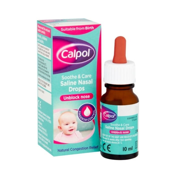 Calpol Saline Drops 10ml - O'Sullivans Pharmacy - Mother & Baby -