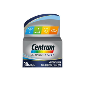Centrum Advance 50+ Tablets 30 - O'Sullivans Pharmacy - Vitamins - 5000309008153