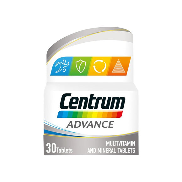Centrum Advance Tablets 30 Pack - O'Sullivans Pharmacy - Vitamins - 5000309008146