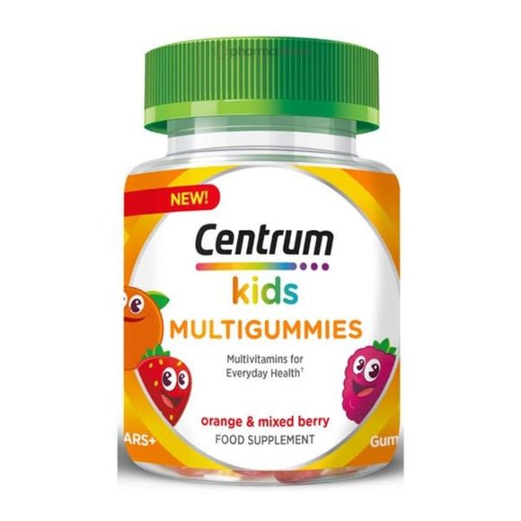 Centrum Kids MultiGummies Orange & Mixed Berry Flavour 30 Pack - O'Sullivans Pharmacy - Vitamins - 5054563158703