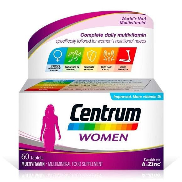 Centrum Women 60 Pack - O'Sullivans Pharmacy - Vitamins -