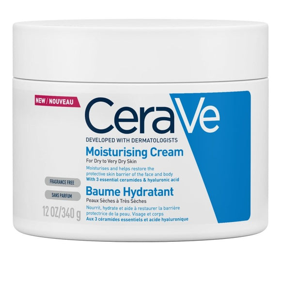 CeraVe Moisturising Cream Jar 340g - O'Sullivans Pharmacy - Skincare - 3337875597227