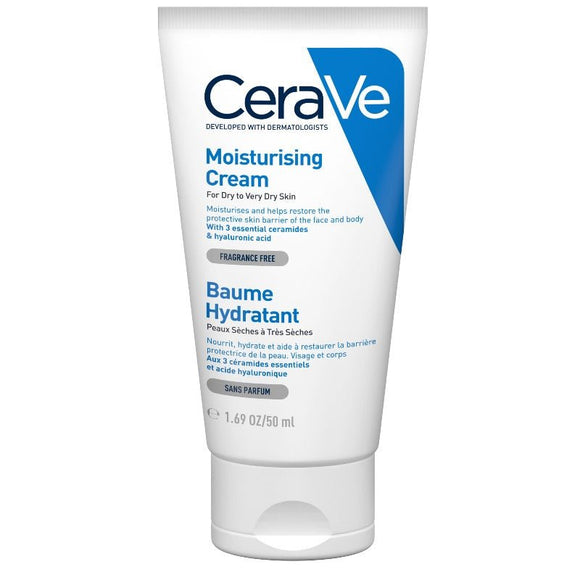 CeraVe Moisturising Cream Tube 50ml - O'Sullivans Pharmacy - Skincare - 3337875597371