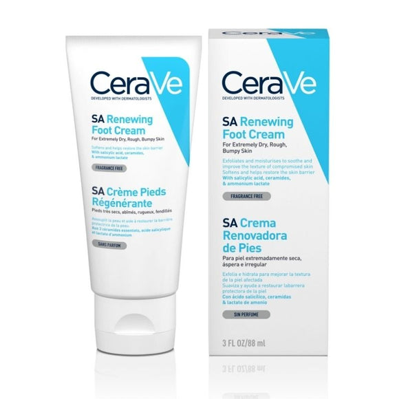 CeraVe Sa Renewing Foot Cream 88ml - O'Sullivans Pharmacy - Skincare - 3337875597296