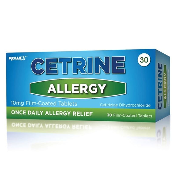 Cetrine Allergy 10mg Cetirizine Film Coated Tablets 30 Pack - O'Sullivans Pharmacy - Medicines & Health -