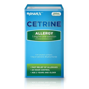 Cetrine Allergy 1mg/ml Cetirizine Oral Solution 200ml - O'Sullivans Pharmacy - Medicines & Health -