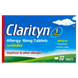 Clarityn Loratidine 10mg Hayfever & Allergy Tablets 30 Tablets - O'Sullivans Pharmacy - Medicines & Health -