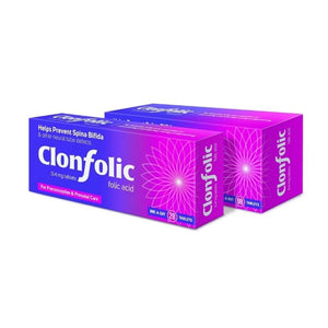 Clonfolic Folic Acid One A Day 0.4mg Tablets - O'Sullivans Pharmacy - Vitamins -