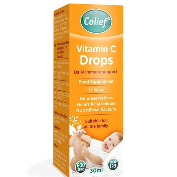 Colief Vitamin C Drops 30ml - O'Sullivans Pharmacy - Vitamins - 5014302000373