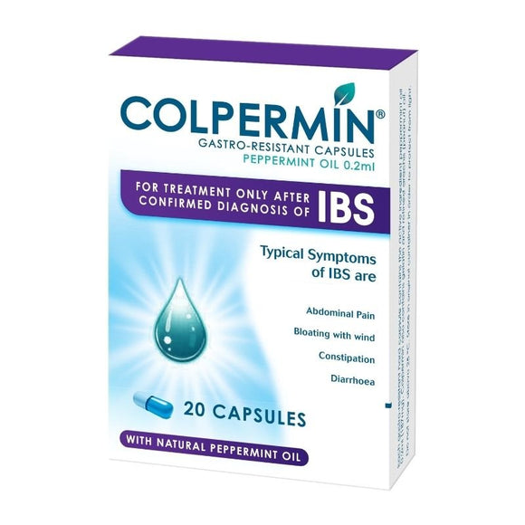Colpermin Gastro Resistant Capsules 20 Pack - O'Sullivans Pharmacy - Medicines & Health -