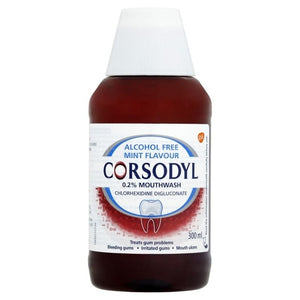 Corsodyl Alcohol Free Mint Mouthwash 300ml - O'Sullivans Pharmacy - Toiletries -