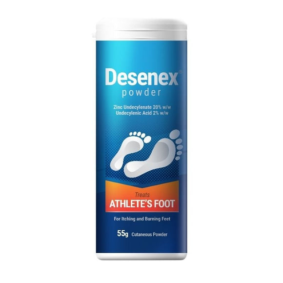 Desenex Athletes Foot Powder Zinc Undecylenate 20% 55g - O'Sullivans Pharmacy - Medicines & Health -