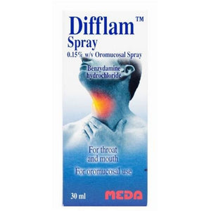 Difflam Spray Oromucosal Spray 30ml - O'Sullivans Pharmacy - Medicines & Health -
