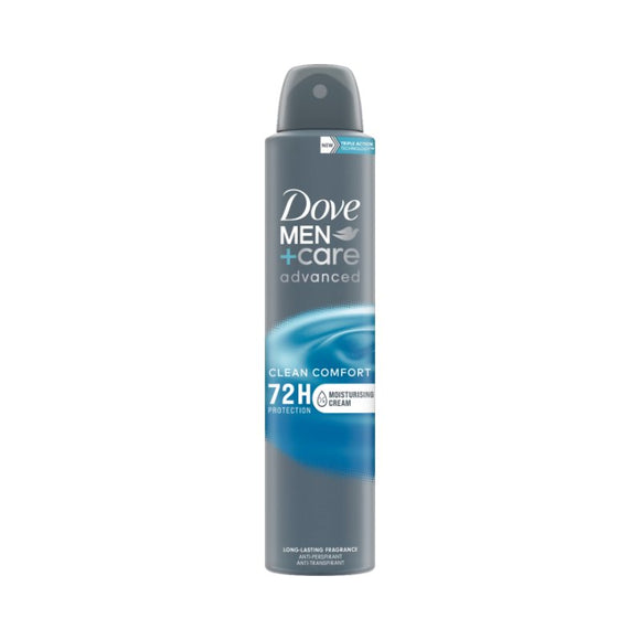 Dove Men Deodorant Clean Comfort 200ml - O'Sullivans Pharmacy - Toiletries - 8720181284939