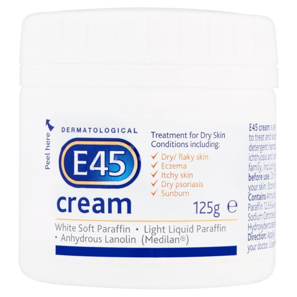 E45 Cream 125g - O'Sullivans Pharmacy - Skincare - 5000158067455