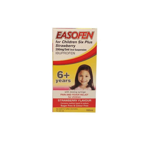Easofen For Children 200mg/5ml Oral Suspension - O'Sullivans Pharmacy - Baby - 5099562205454