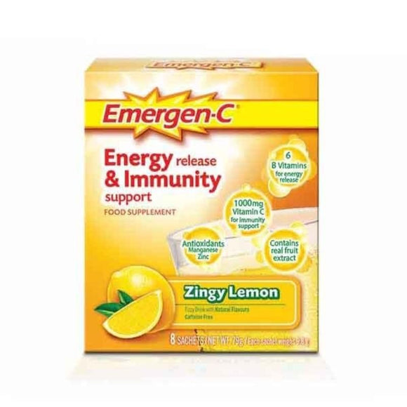 Emergen-C Lemon 8 Pack - O'Sullivans Pharmacy - Vitamins - 5000309007552