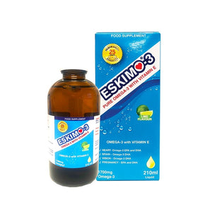 Eskimo Oil Eskimo 3 With Vitamin E Liquid 210ml - O'Sullivans Pharmacy - Vitamins -