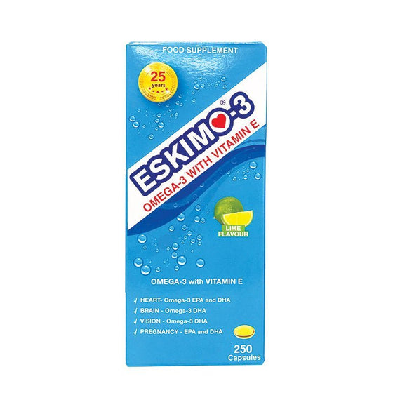 Eskimo Oil With Vitamin E 250 Capsules - O'Sullivans Pharmacy - Vitamins - 7391325333410