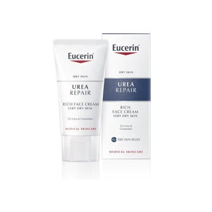 Eucerin Dry Skin Replenishing Face Cream Rich 5% Urea 50ml - O'Sullivans Pharmacy - Skincare - 4005800036224