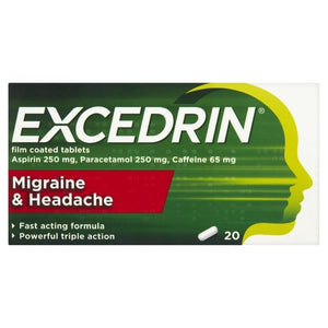 Excedrin Migrane & Headache Tablets 20 Pack - O'Sullivans Pharmacy - Medicines & Health -