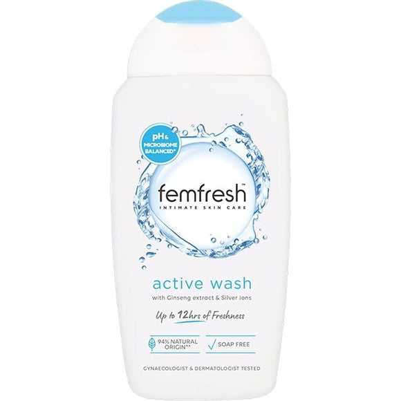 Femfresh Intimate Skin Ultimate Care Active Fresh Wash 250ml - O'Sullivans Pharmacy - Toiletries - 5010724525944