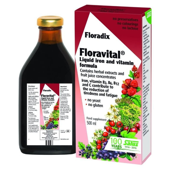 Floradix Floravital Liquid Iron And Vitamin Formula 500ml - O'Sullivans Pharmacy - Vitamins -