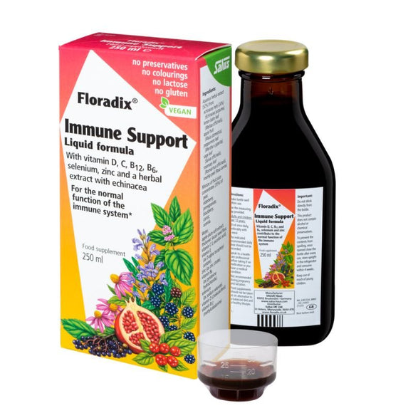 Floradix Immune Support Liquid Formula 250ml - O'Sullivans Pharmacy - Vitamins - 4004148348693