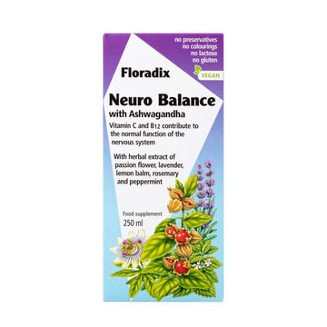 Floradix Neuro Balance Liquid Herbal Formula 250ml - O'Sullivans Pharmacy - Vitamins - 4004148339745