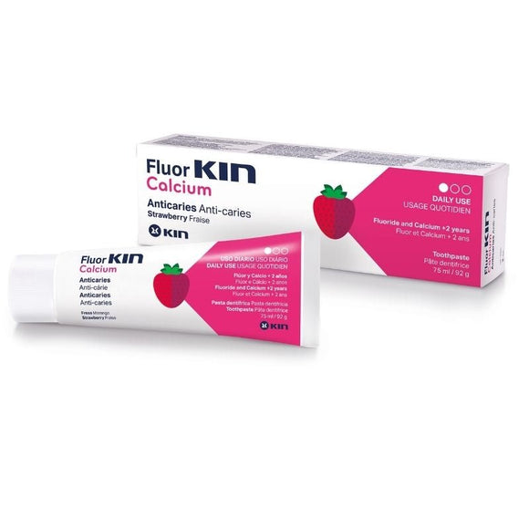 Fluor Kin Calcium Toothpaste For Children Strawberry - O'Sullivans Pharmacy - Toiletries -