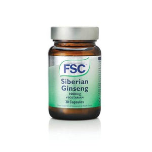 FSC Siberian Ginseng Capsules 30 Pack - O'Sullivans Pharmacy - Vitamins - 5010249151000
