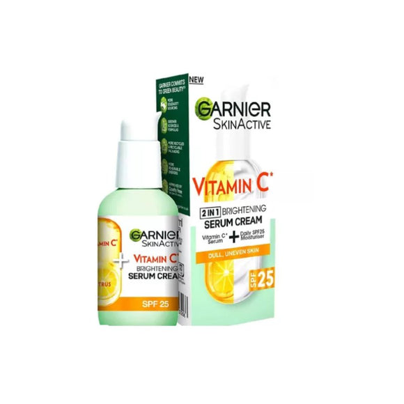 Garnier Vitamin C Serum Cream SPF25 50ml - O'Sullivans Pharmacy - Skincare - 3600542449656