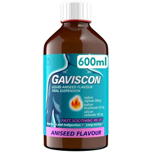 Gaviscon Aniseed Liquid 600ml - O'Sullivans Pharmacy - Medicines & Health -