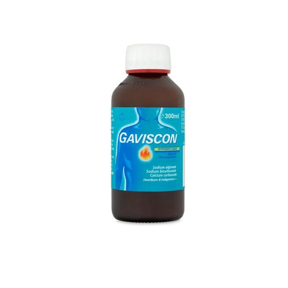 Gaviscon Peppermint Liquid 300ml - O'Sullivans Pharmacy - Medicines & Health - 5000158065949