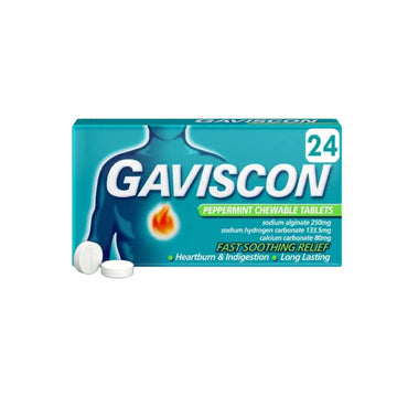 Gaviscon Peppermint Tablets 48 Pack - O'Sullivans Pharmacy - Medicines & Health -