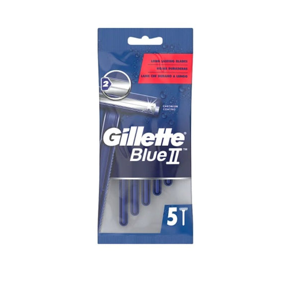 Gillette Blue II Disposable Razors 5 Pack - O'Sullivans Pharmacy - Toiletries - 7702018474738