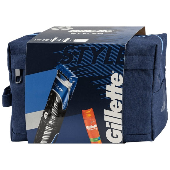 Gillette Fusion Styler with Shaving Gel 200ml & Wash Bag - O'Sullivans Pharmacy - Fragrance & Gift -