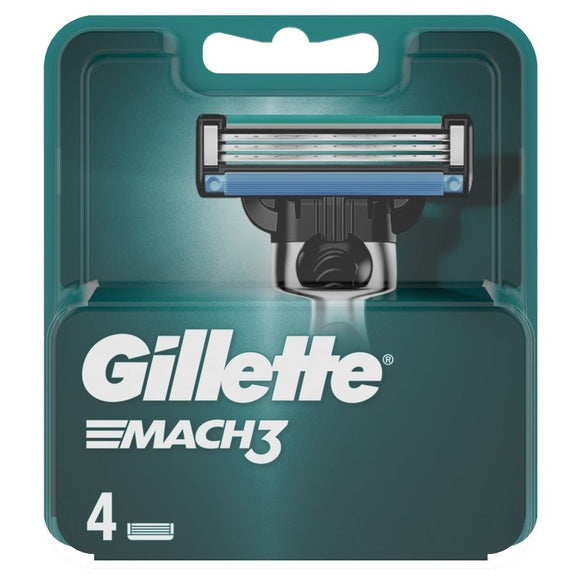Gillette Mach 3 Cartridges 4 Pack - O'Sullivans Pharmacy - Toiletries -