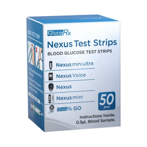 GlucoRx Nexus Test Strips 50 Pack - O'Sullivans Pharmacy - Medicines & Health - 4717095030121
