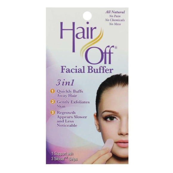 Hair Off 3 in 1 Facial Buffer - O'Sullivans Pharmacy - Toiletries - 0018515010261